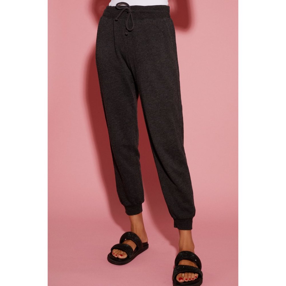 🍋3 for $20🍋H&M Charcoal Gray Cotton Blend Sweatpants Size S - Picture 3 of 5